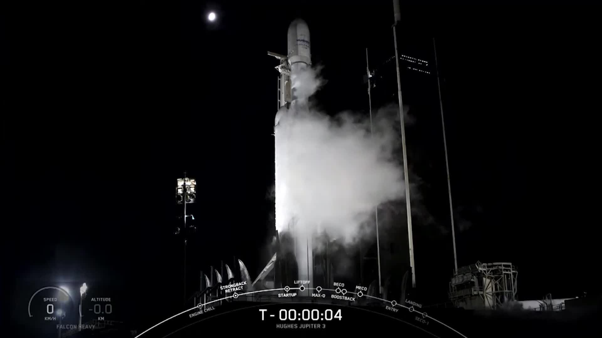 SpaceX Launches Huge Satellite, Double-Booster Rocket