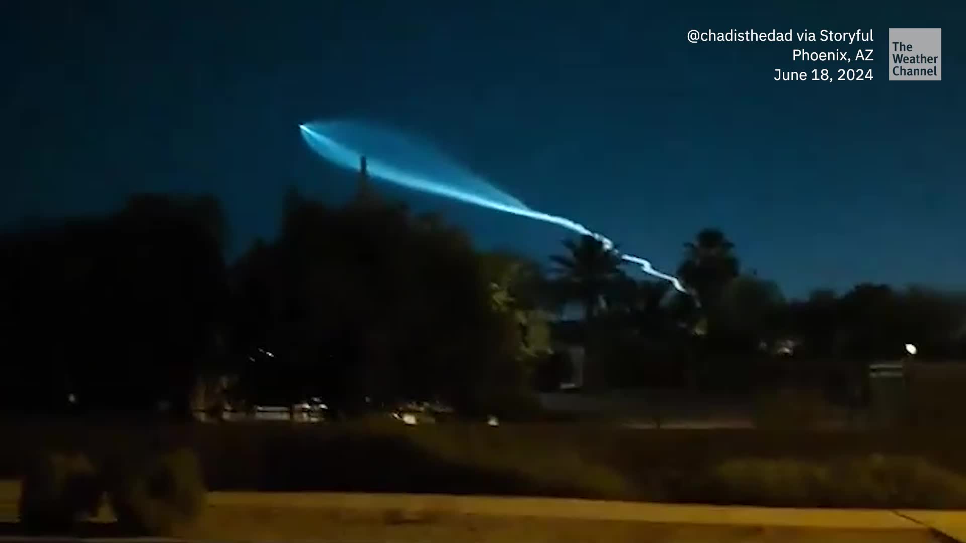 SpaceX Rocket Launch Creates Dazzling Display In The Sky
