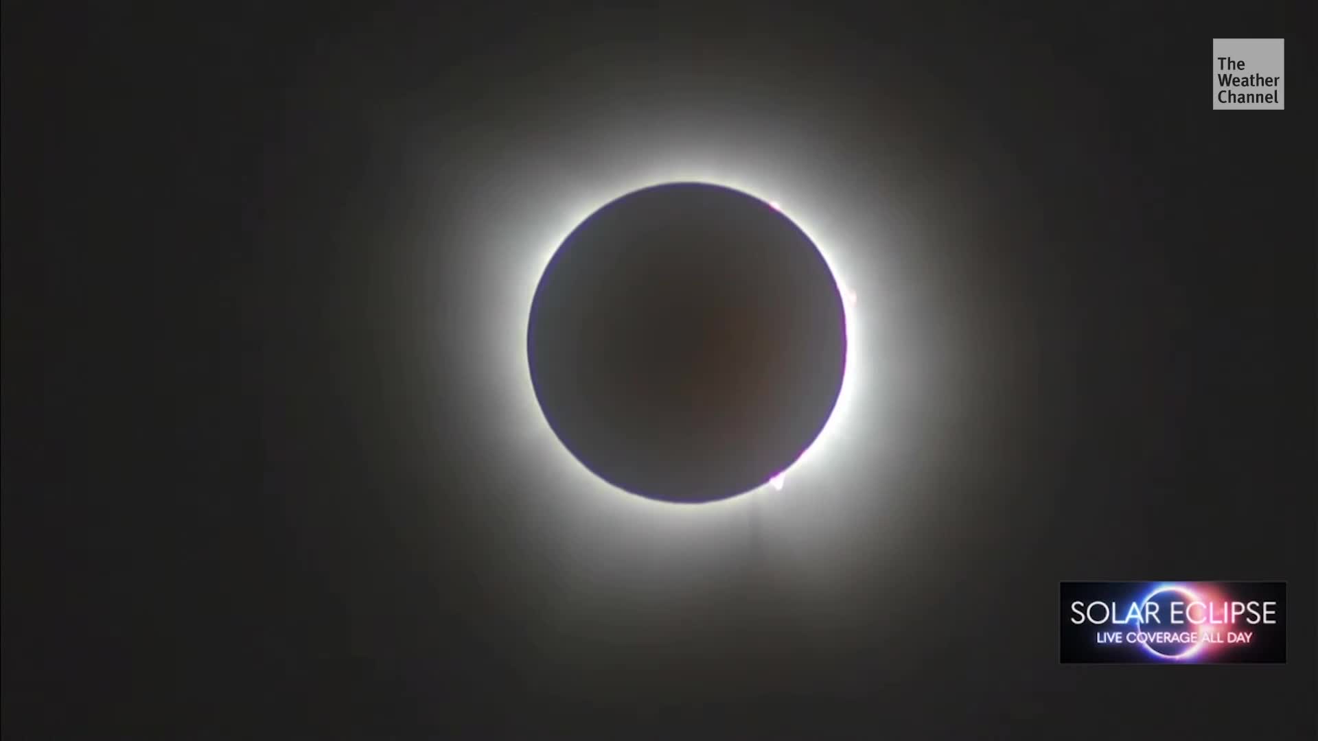 Spectacular Scenes From Total Solar Eclipse