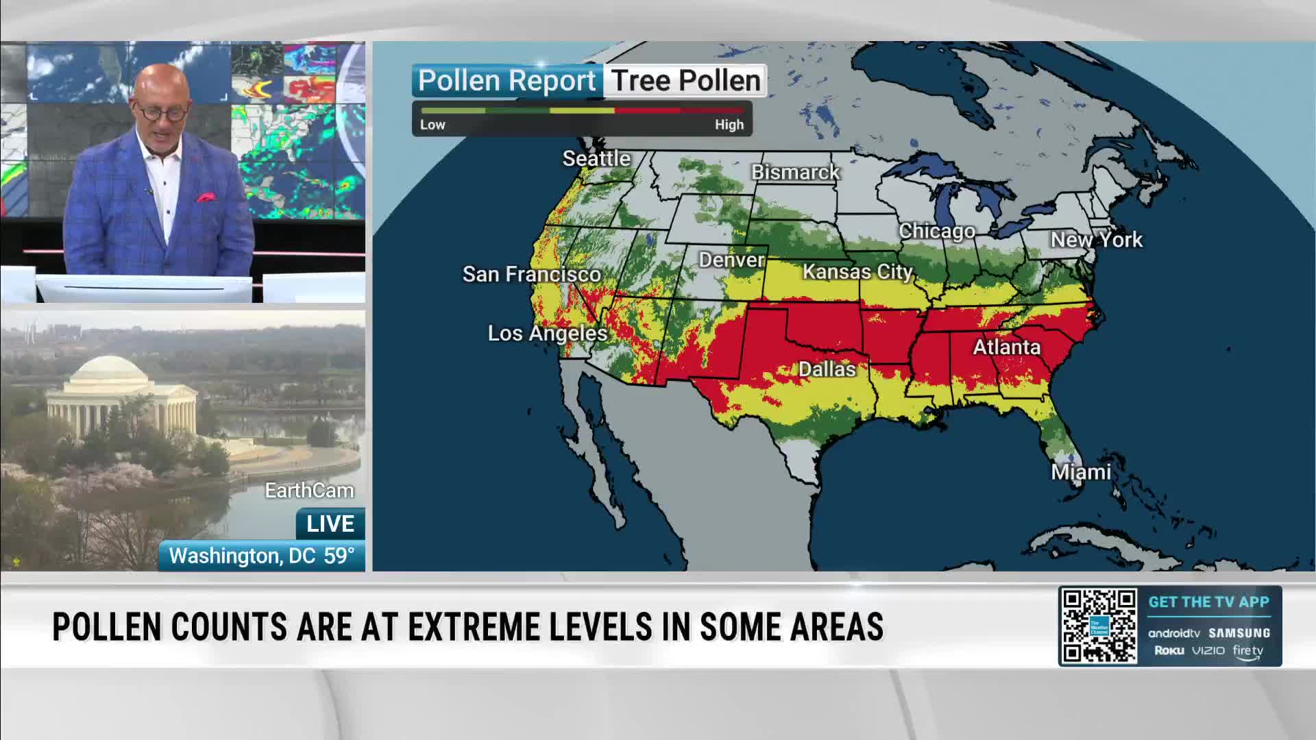 Spring Ushers In Extreme Pollen Across Deep South, Southeast