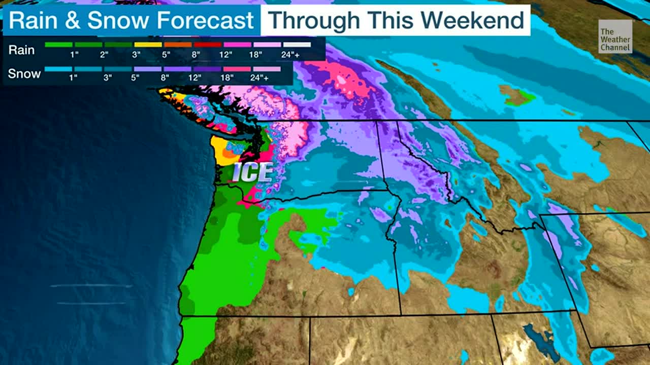 Storm Bringing Rain, Ice, And Snow To Pacific Northwest