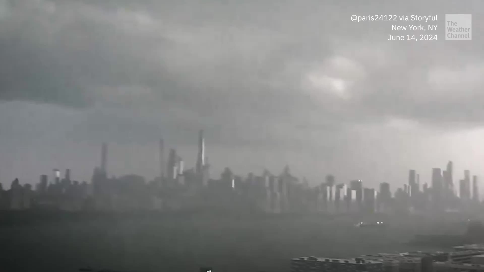Storm Clouds Steal The Thunder Of New York City&rsquo;s Skyline