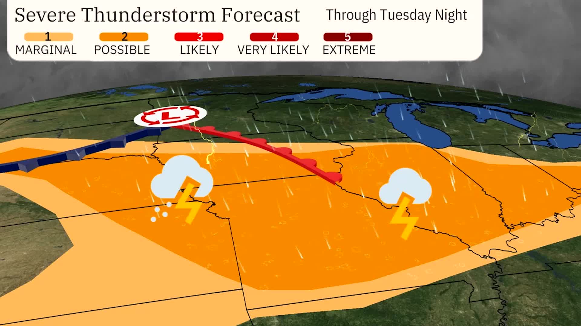 Storms With Large Hail And Flooding Are Possible