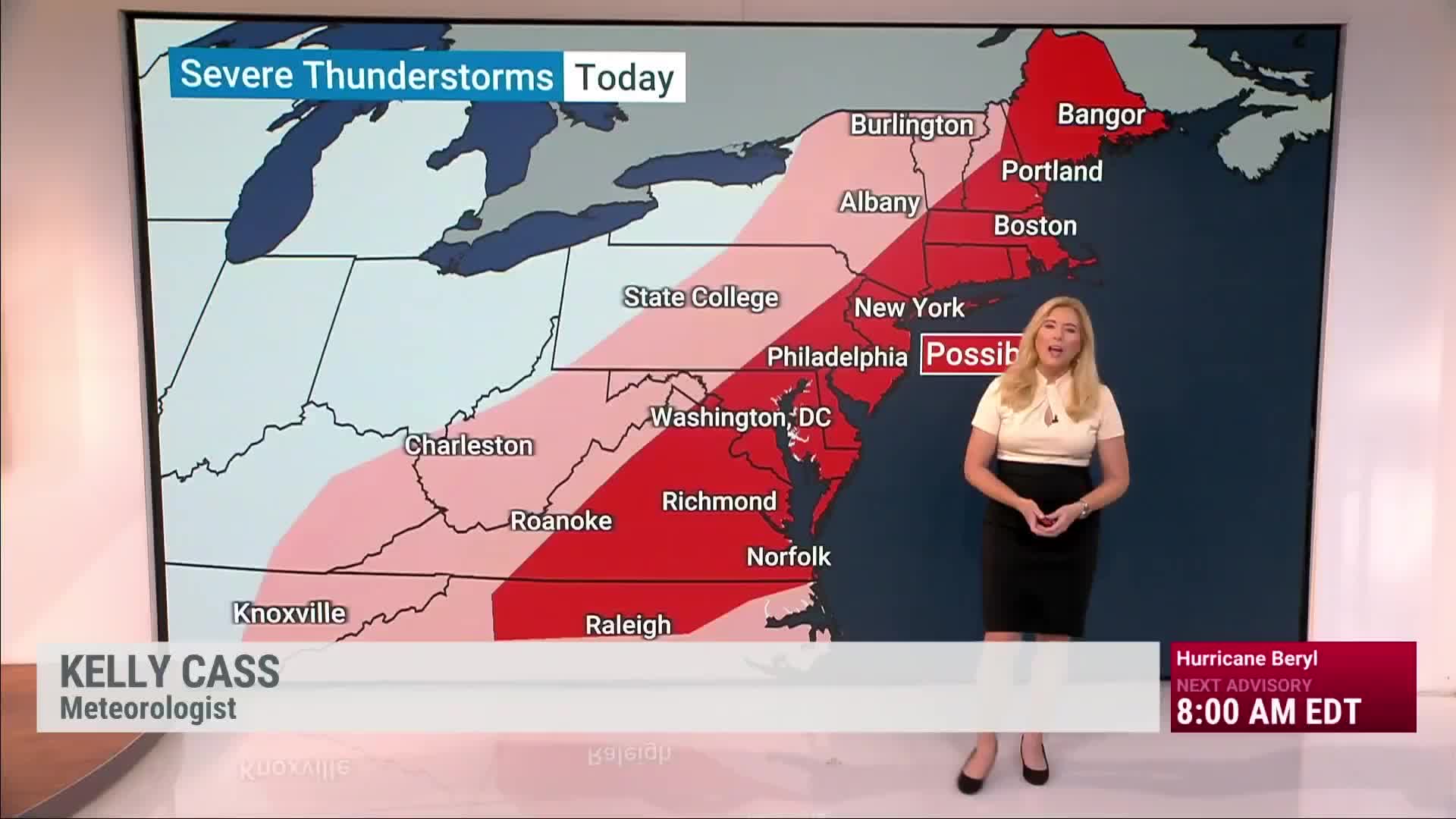 Stormy Sunday For East Coast