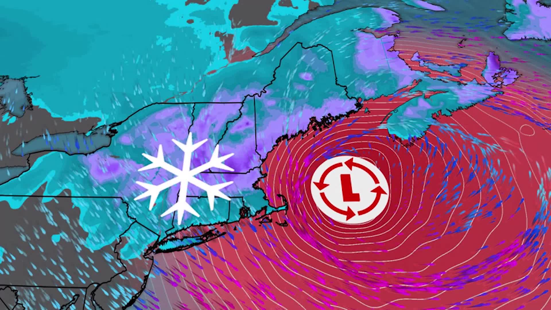 Strong Nor'easter Bringing Heavy, Wet Snow And Damaging Winds