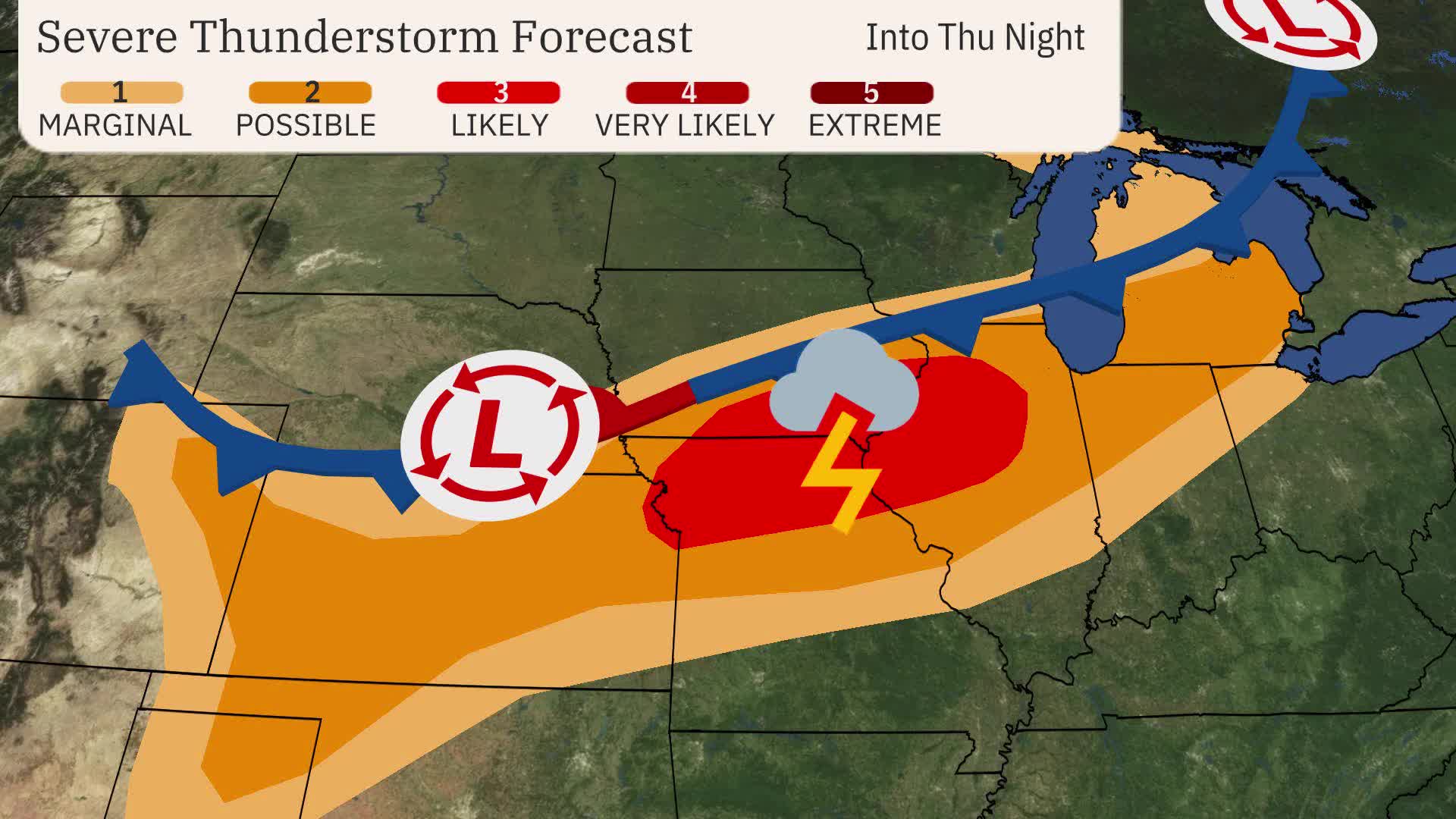 Strong Storms To End Week In Several Areas