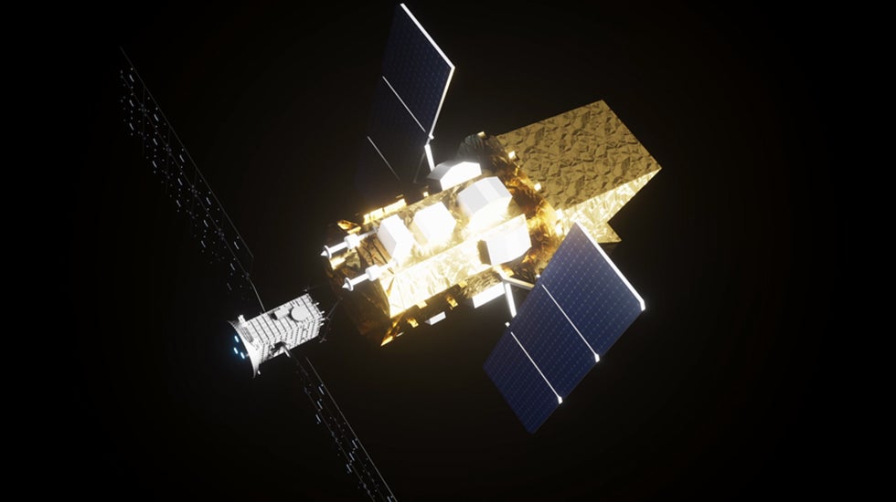 spacecraft over the earth