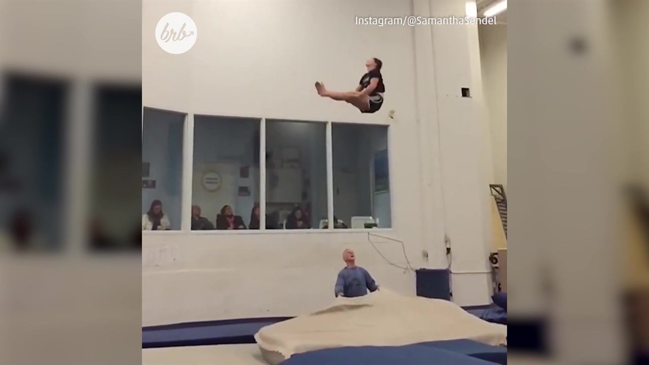 Synchronized Trampolinist Is An Athletic Amazement