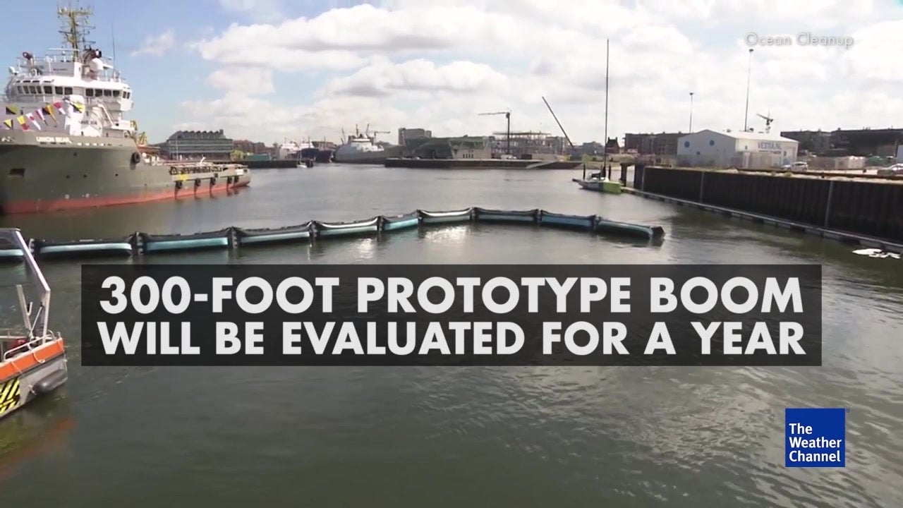 Tests for Boom to Clean Up Pacific