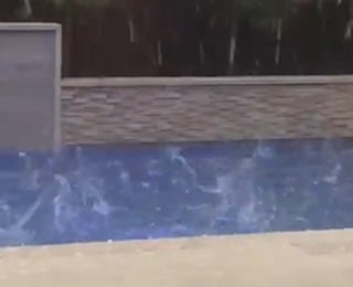 Texas Pool Hammered By Large Hailstones
