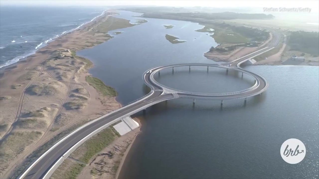 This Circular Bridge Over A Lagoon Is Amazing