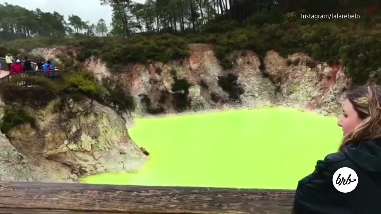 This Electric Green Lake Is Naturally Occurring