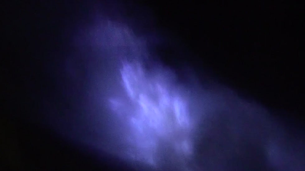 This Lake Spits Blue Fire