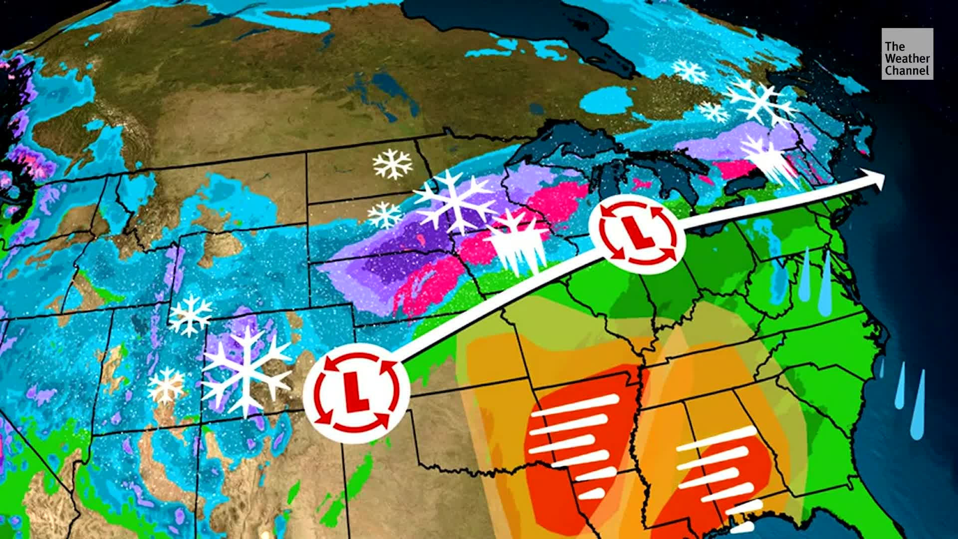 Timing Of Snow And Ice From Winter Storm Hudson