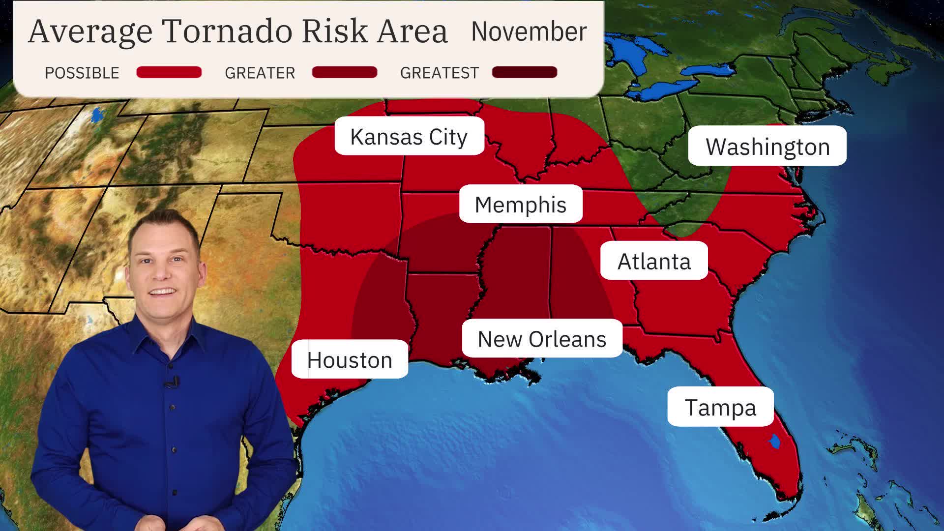 Tornado Threat Often Grows Across The South Late In The Year