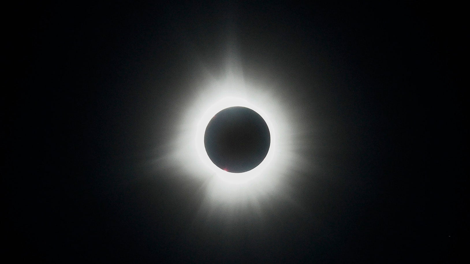 The total solar eclipse at on April 9, 2024 from Glover, Vermont.