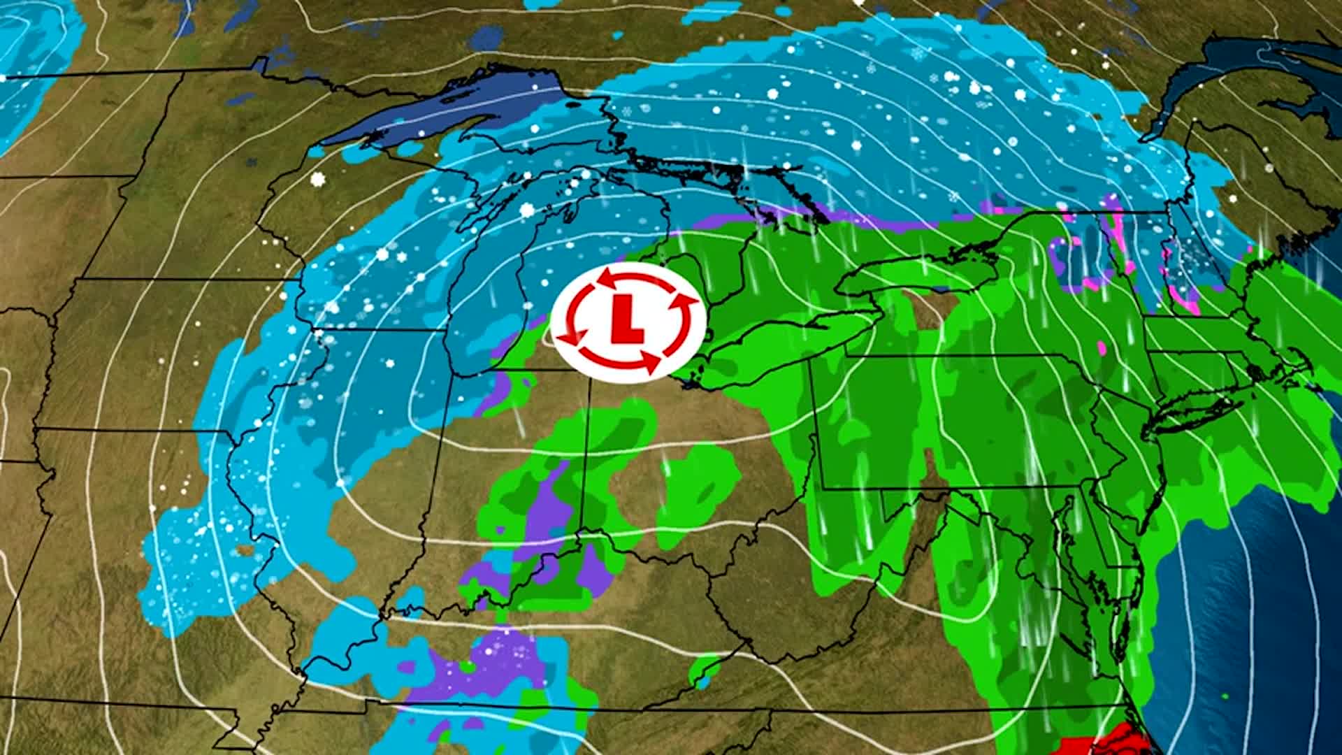 Tracking Multiple Winter Storms Moving Across Midwest