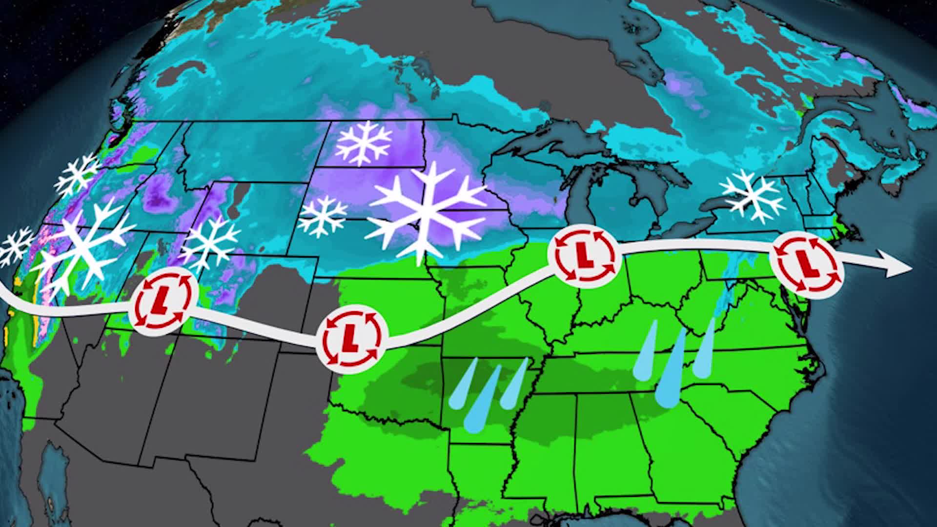 Tracking New Cross-Country Snowstorm This Week
