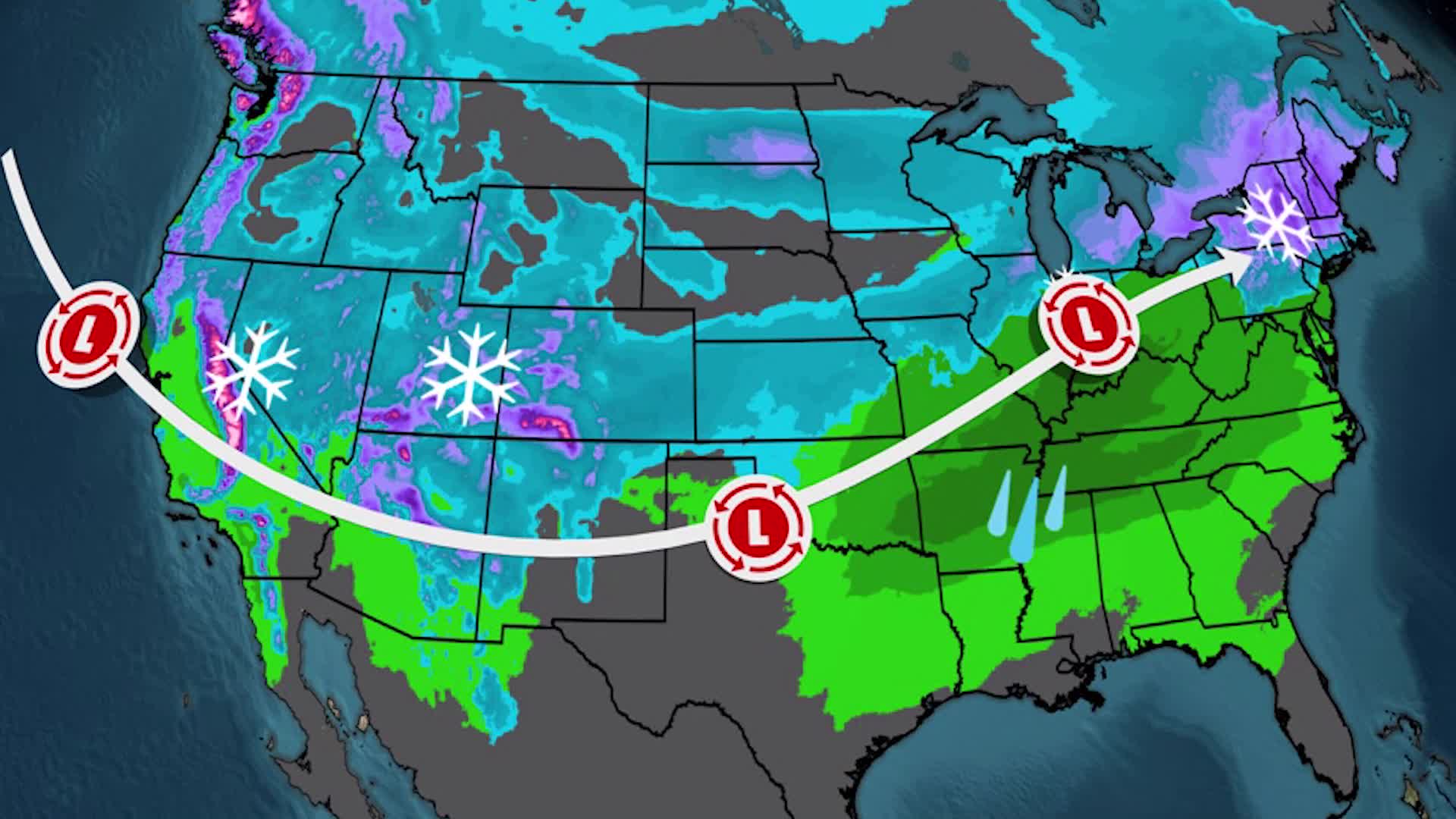 Tracking Winter Storm Quest's Cross-Country Path To Midwest, Northeast