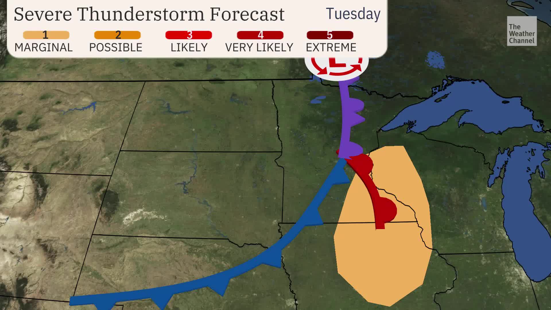 Twin Cities: Large Hail, Tornado, Wind Damage Threats
