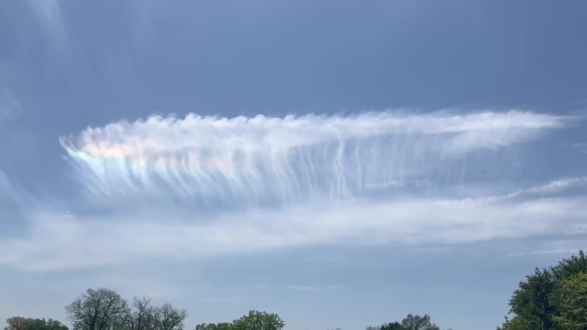 Two For One Over Texas: A Fire Rainbow And Jellyfish Cloud