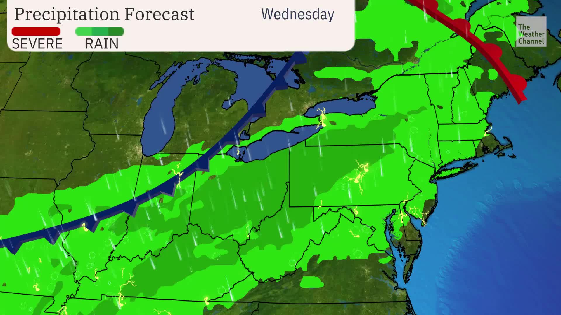 Two Rounds Of Storms To Target Northeast This Week