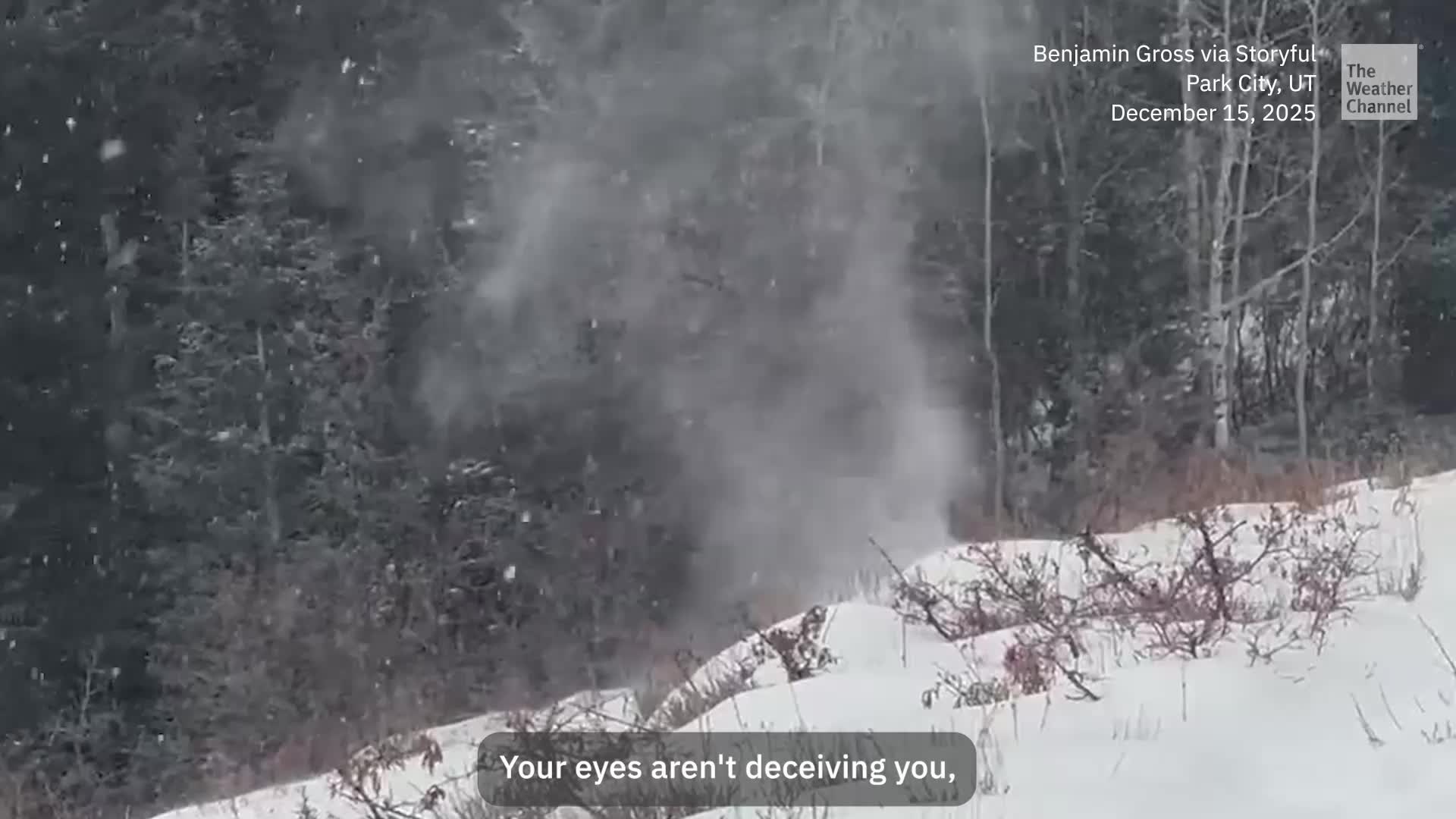 Utah Man Films Stunning 'Snow Devil' In Action