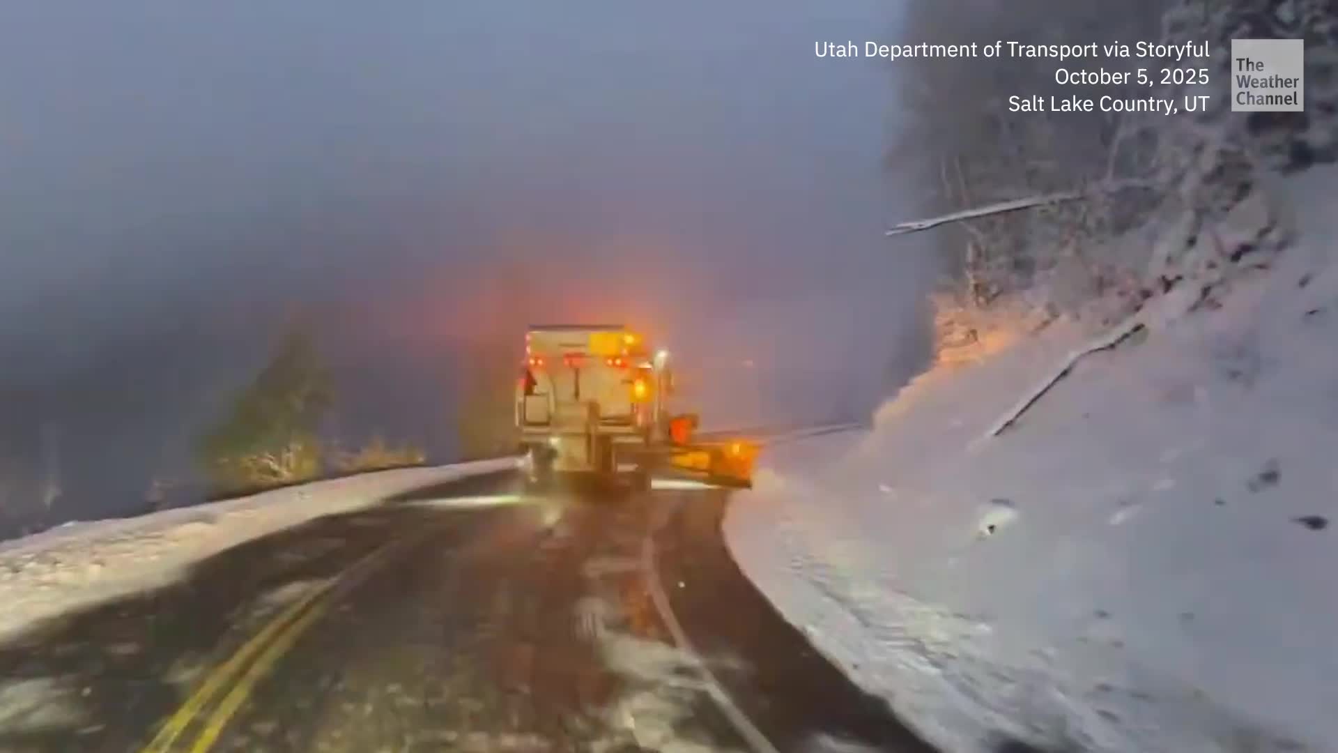Utah Rolls Out Snow Plows After Early Snow Sticks Around