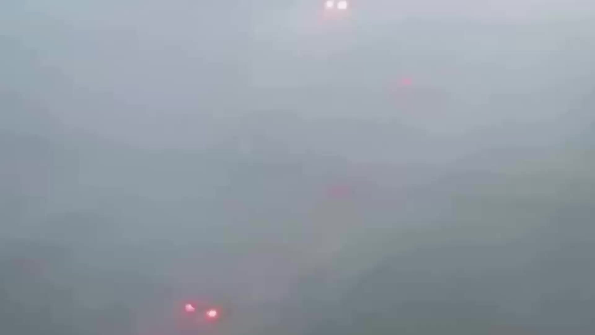 Watch: Winds flip a car upside down