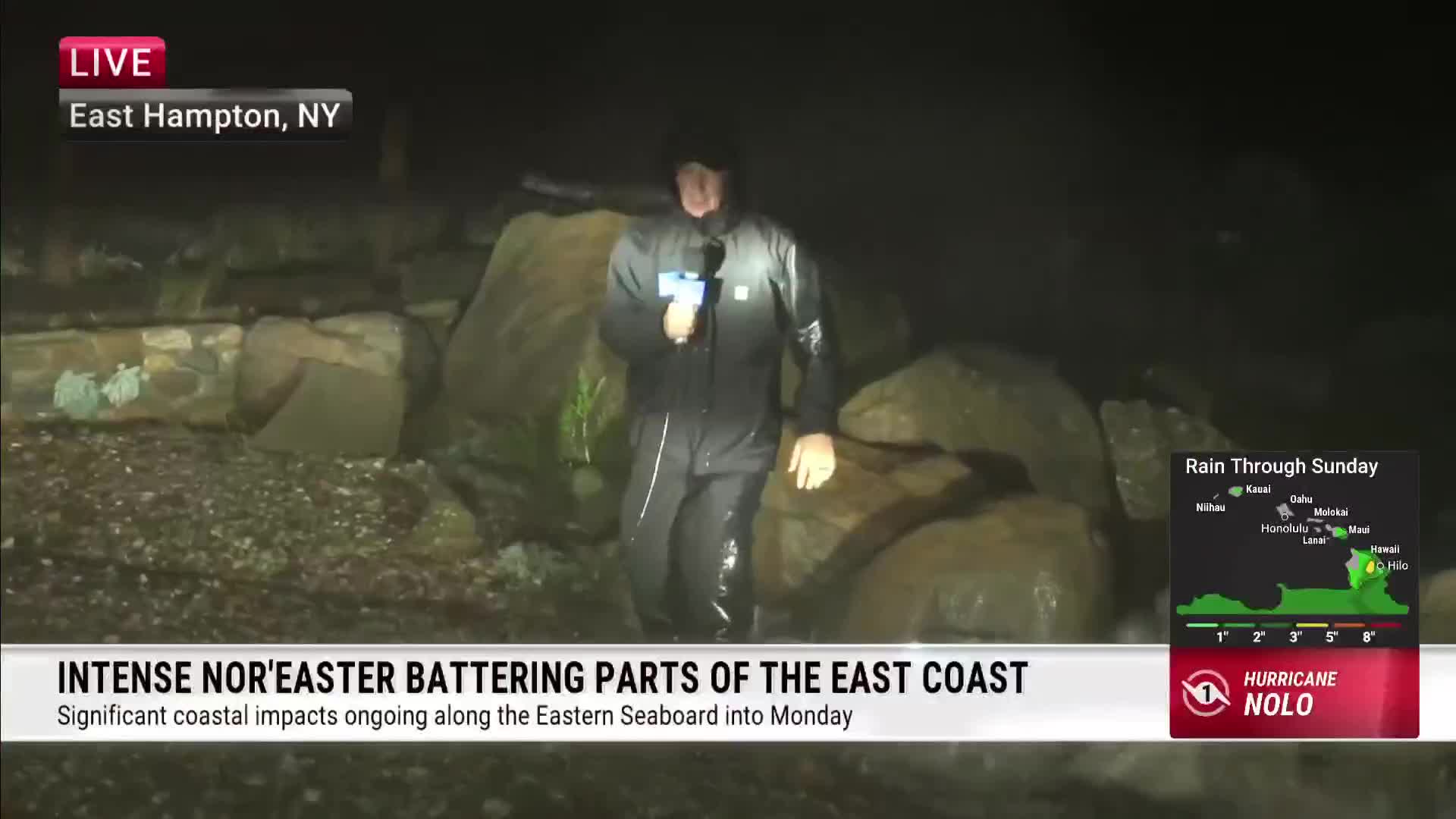 Nor&rsquo;easter batters meteorologist Reynolds Wolf on Long Island