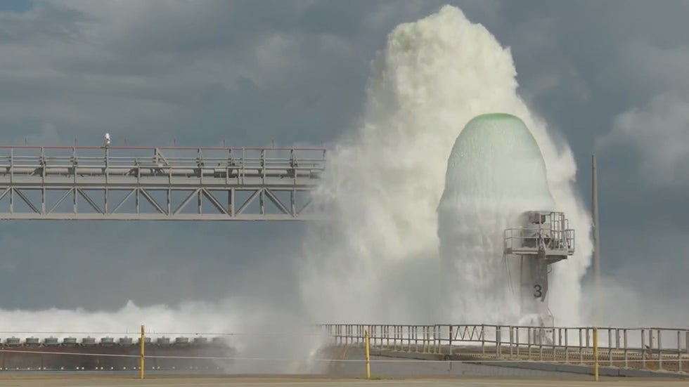 Watch NASA Release 450,000 Gallons of Water in Under a Minute