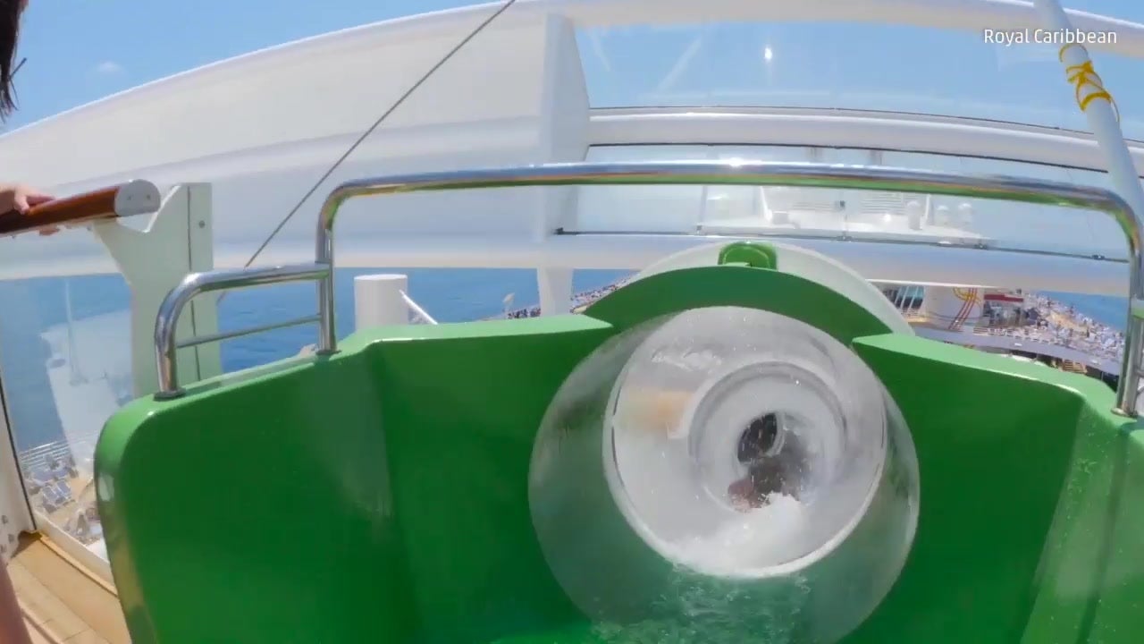Water Slide on World's Largest Cruise Ship