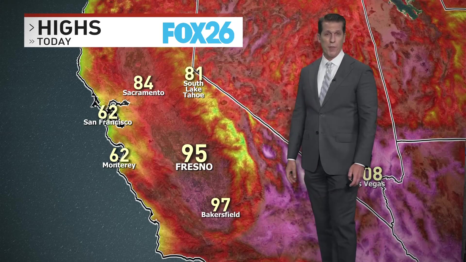 Fresno weather: Sunny, highs near 103 this week &mdash; July 8, 2026