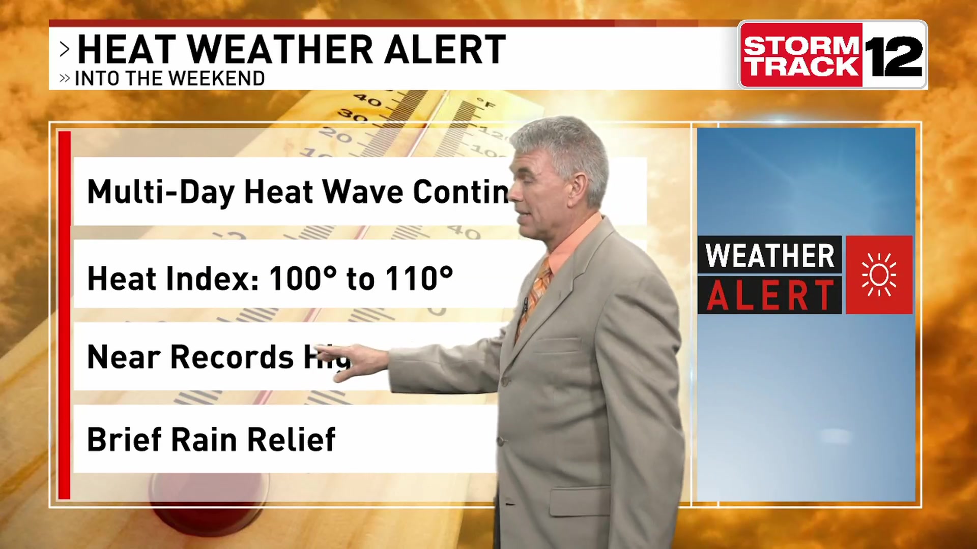 WCTI weather: dangerous heat, storms and 100 to 110 heat index &mdash; July 8, 2026