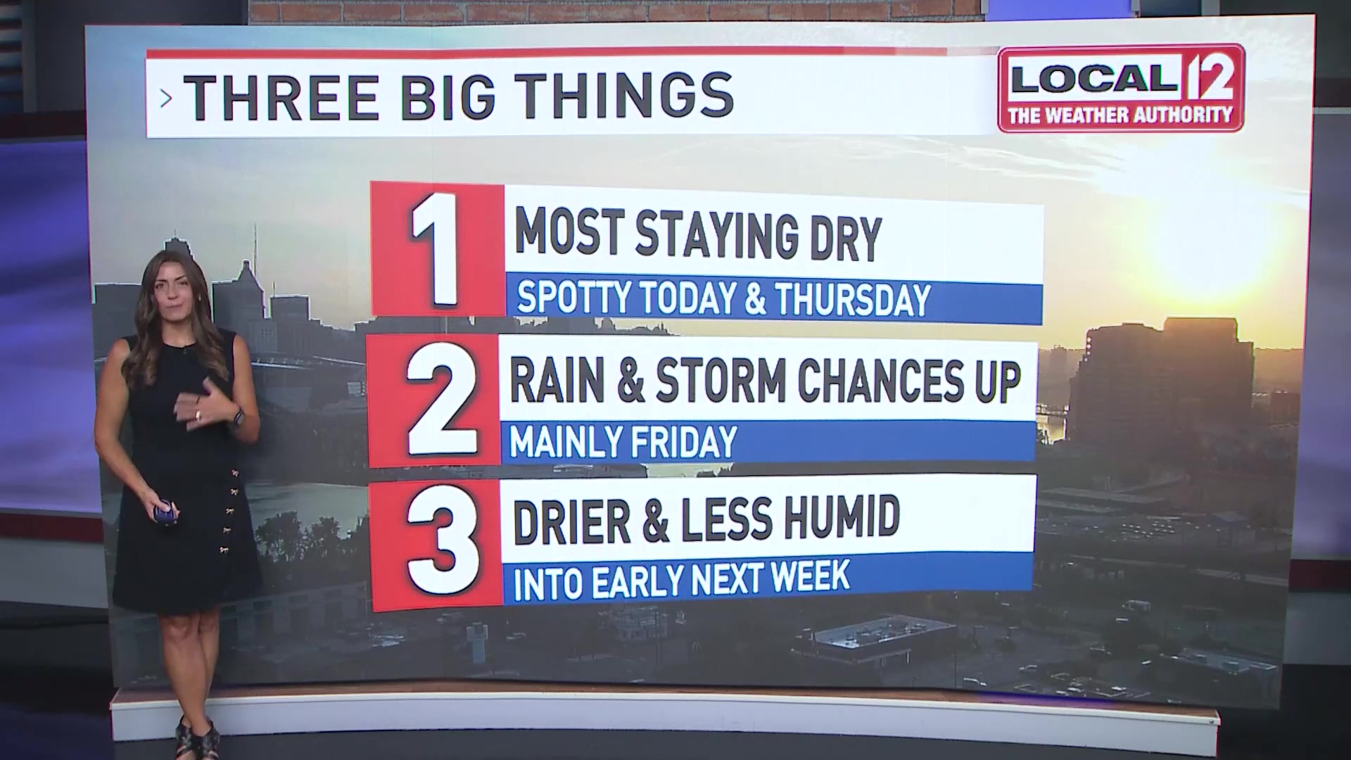 Cincinnati weather: Warm, muggy, spotty showers and storms &mdash; July 8, 2026