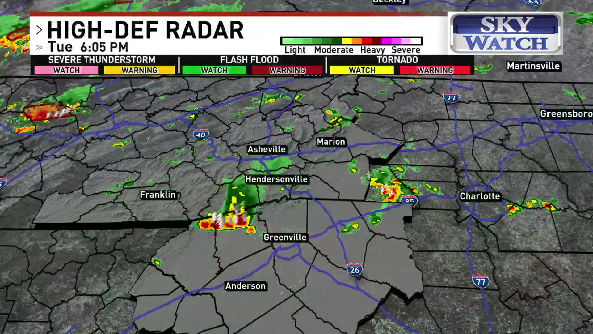 Asheville weather: steamy, stormy pattern with daily thunderstorms &mdash; July 7, 2026