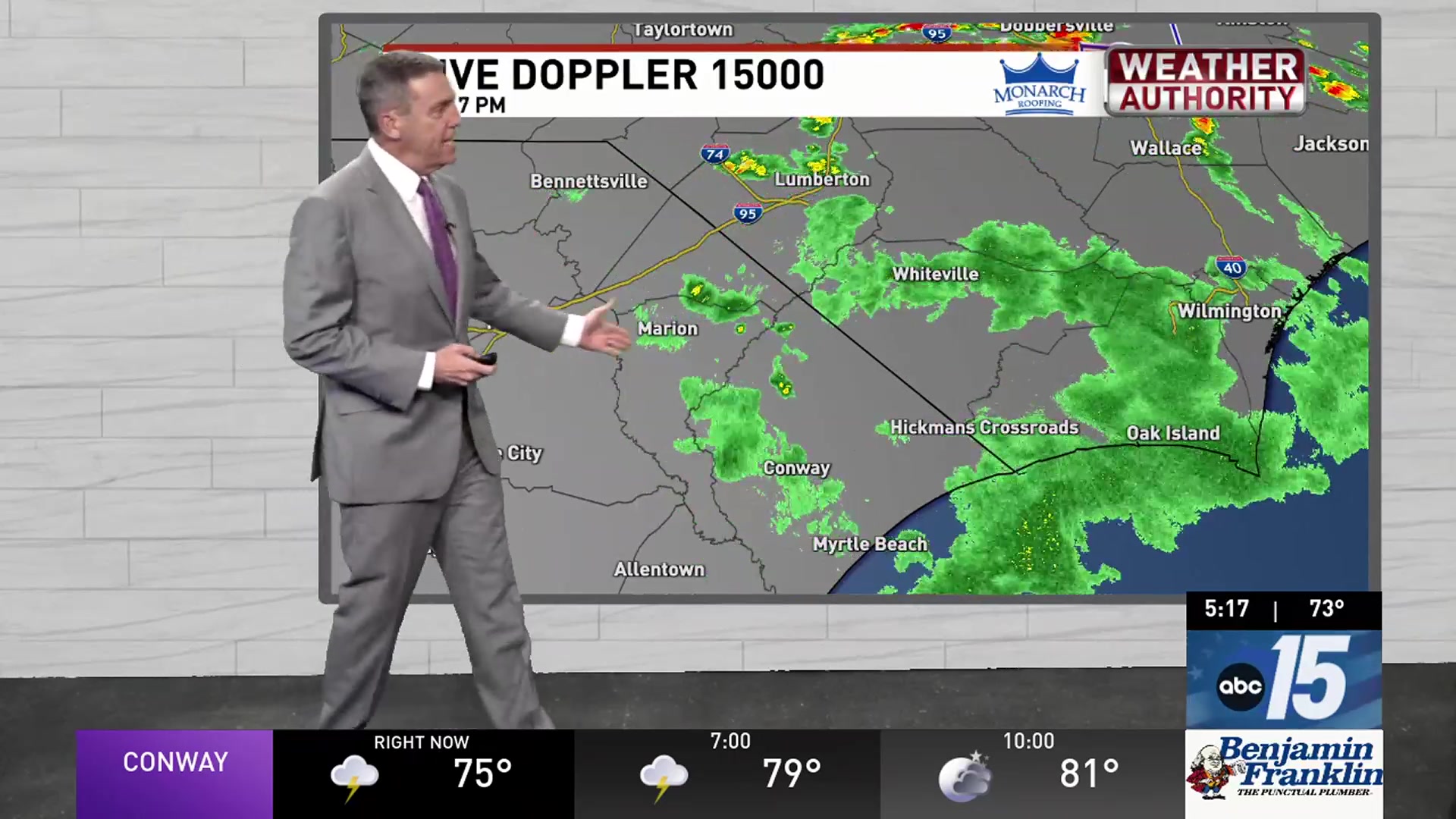 Grand Strand weather: Partly sunny and hot, isolated shower chance &mdash; July 7, 2026