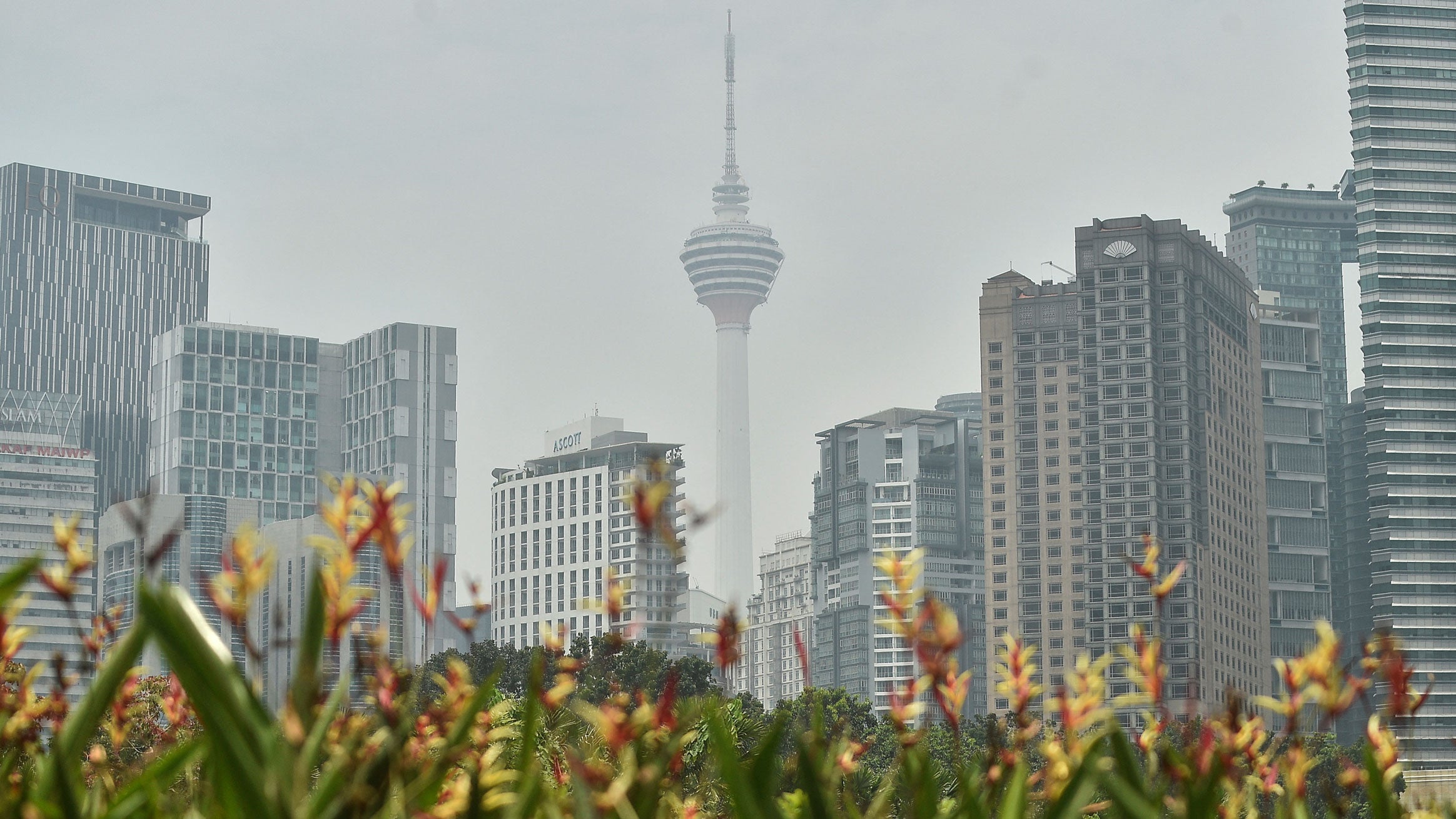 The KL Tower and other buildings are seen shrouded by haze in Kuala Lumpur, Malaysia, on Sept. 21, 2026. Dozens of planes and thousands of personnel fighting huge forest fires in Indonesia are struggling to contain them, authorities said Sept. 21, while neighboring Malaysia stepped up efforts to combat toxic haze. The hazardous smoke emanating from the fires has blanketed parts of the country as well as Malaysia and Singapore for weeks.