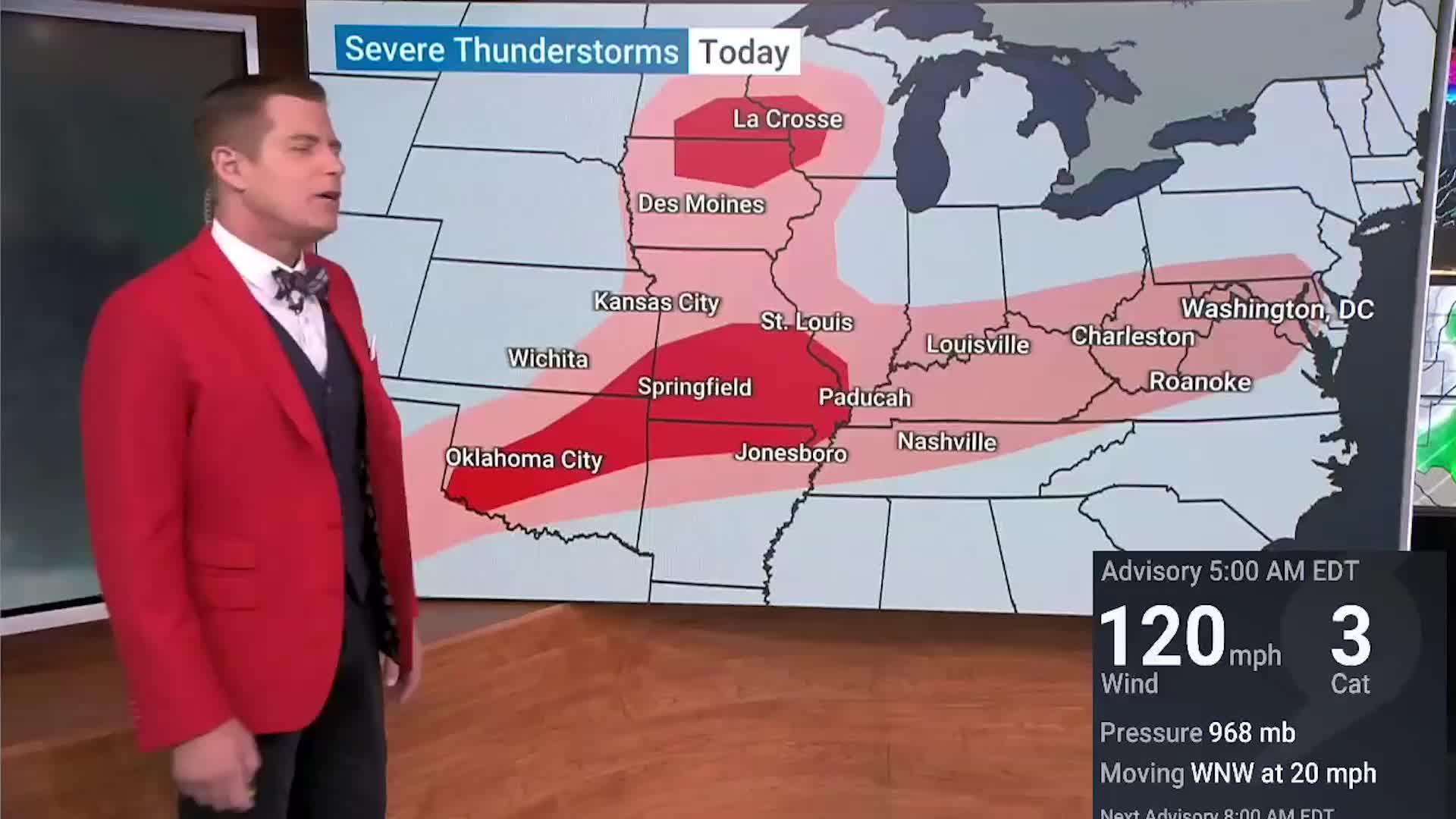 Where Mother Nature Will Produce Fireworks Today
