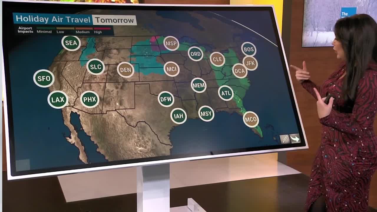 Where Travelers Heading Home May Have Problems