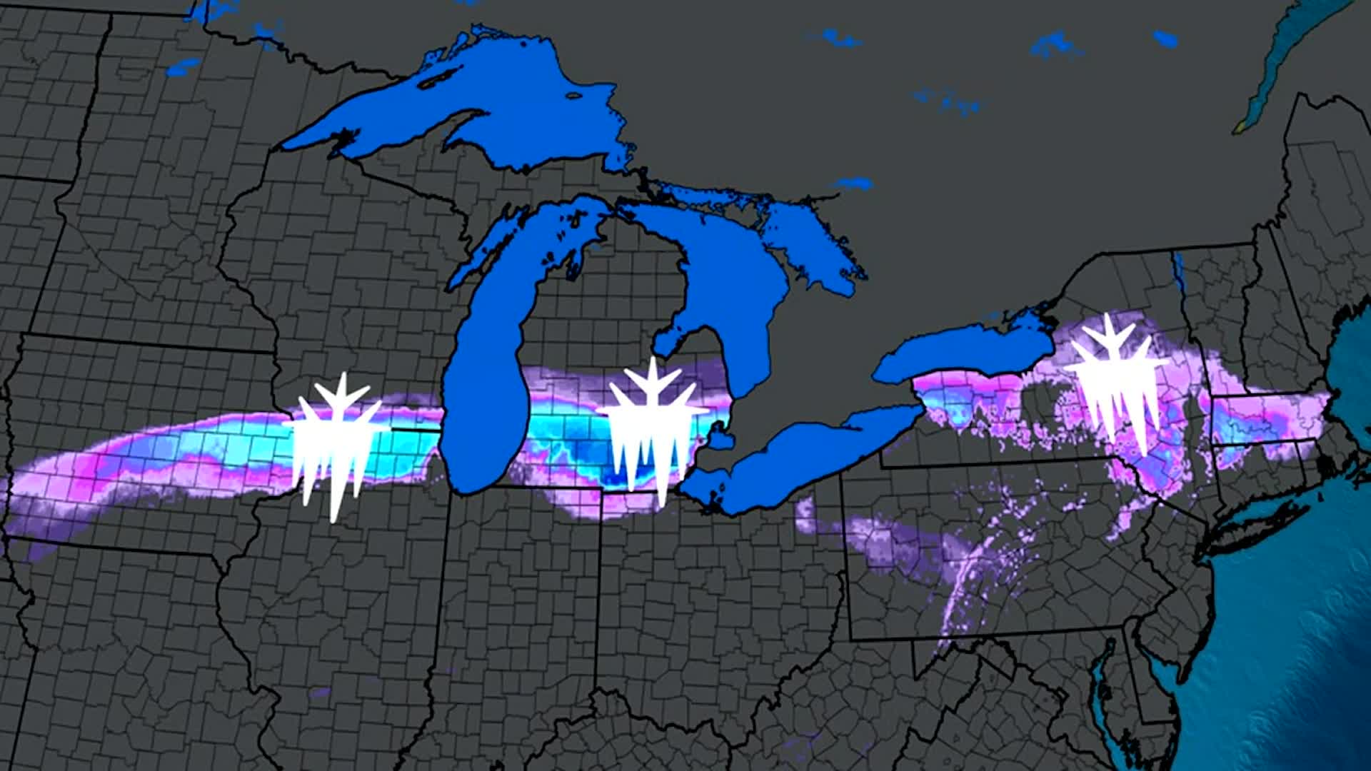 Where Winter Storm Olive's Ice Could Be A Concern