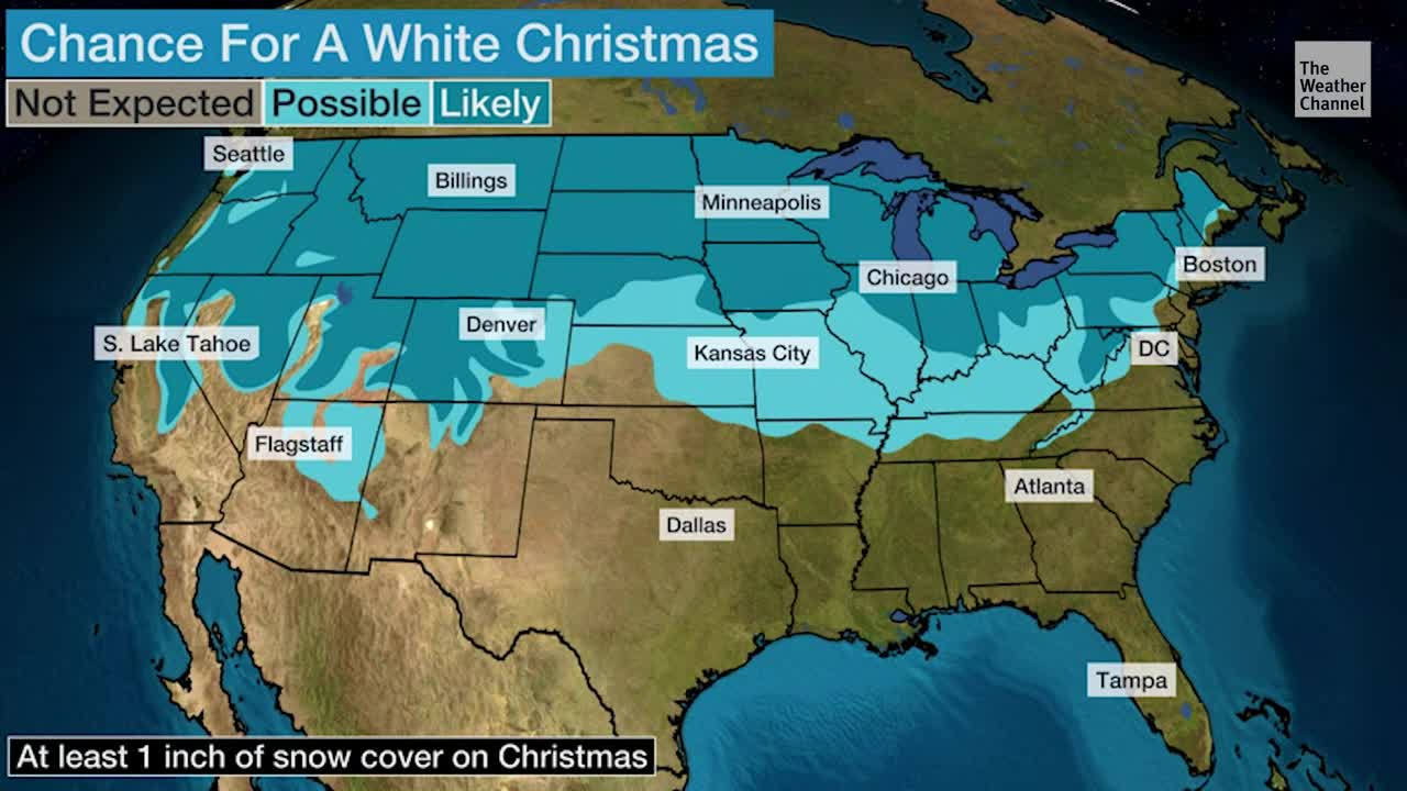 Who Could See A White Christmas This Year?