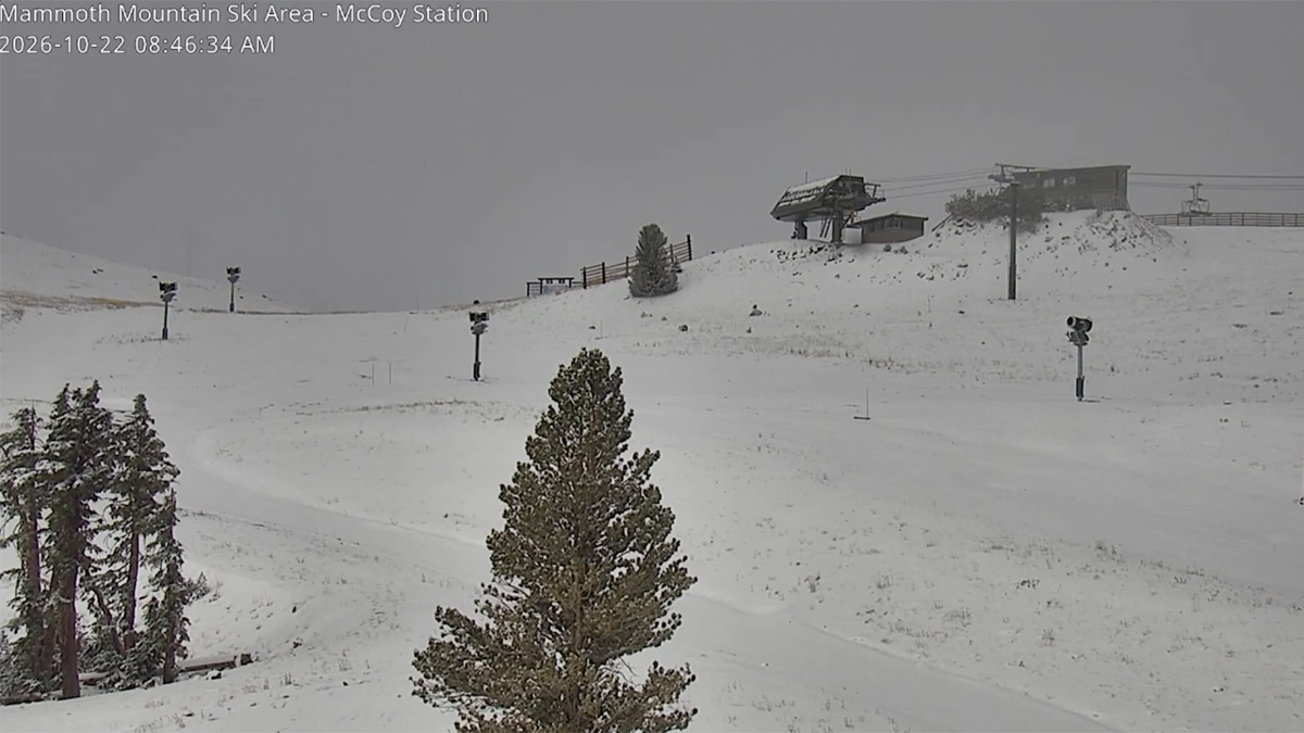 Widespread snow hits Lake Tahoe and Mammoth