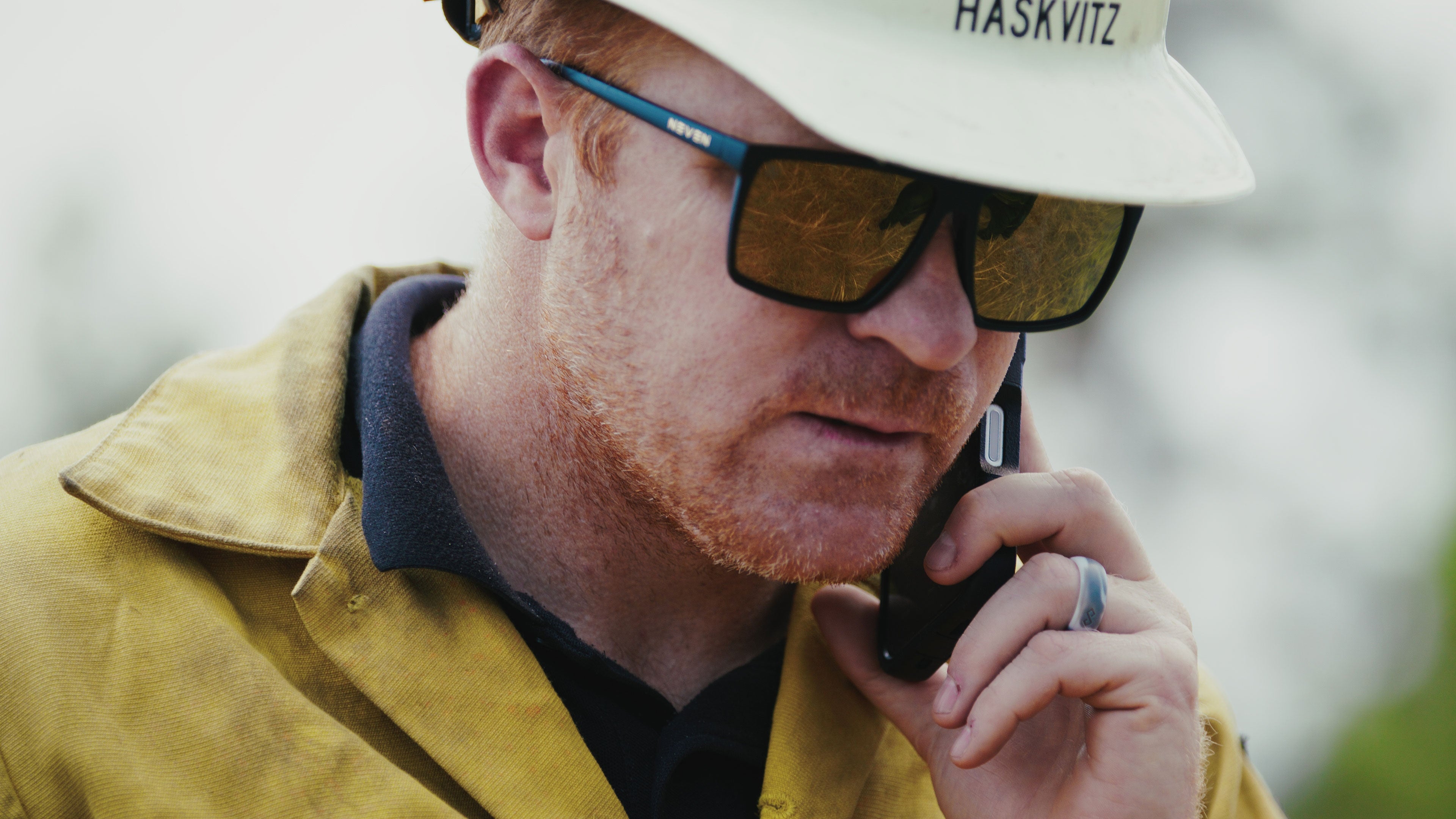 John Haskvitz, fire management officer at the Hot Springs District South Dakota Wildland Fire and twin brother to Trampus.