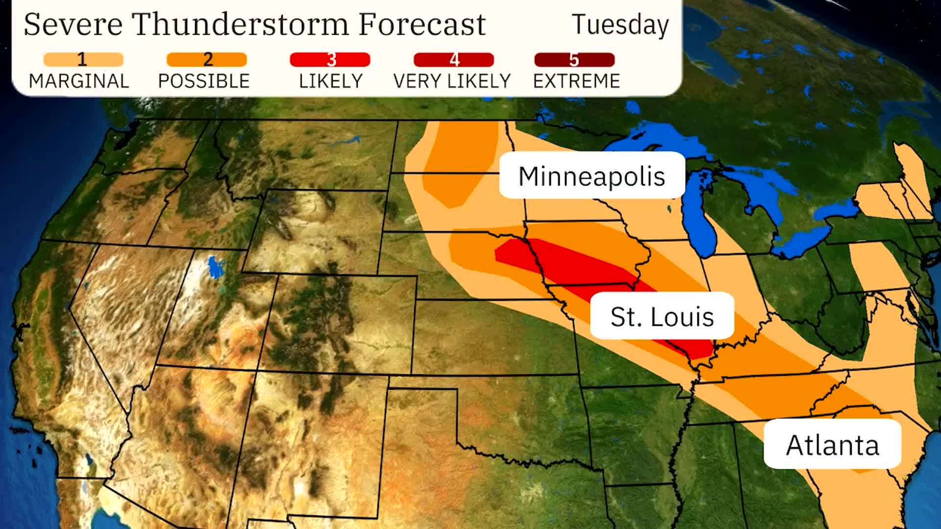 Wind, Hail, Tornado, Flood Threat For Plains, Midwest