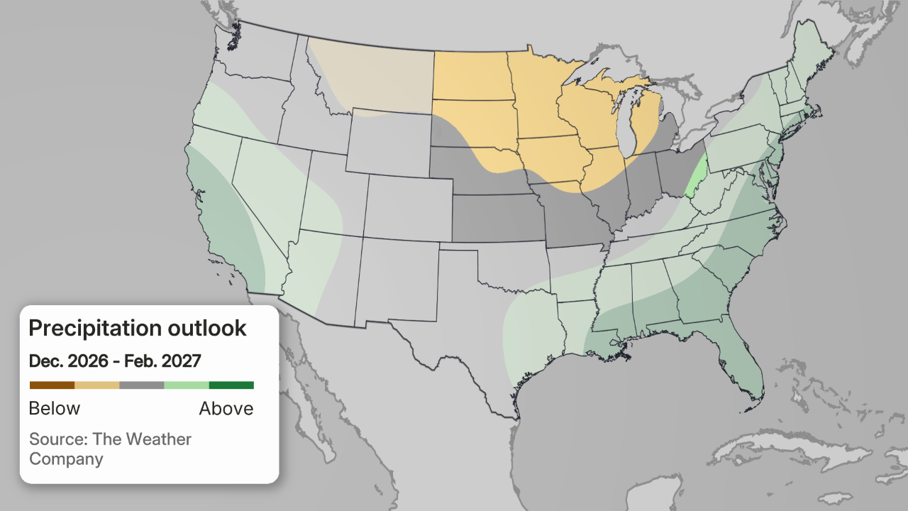 Winter Outlook precipitation Midwest