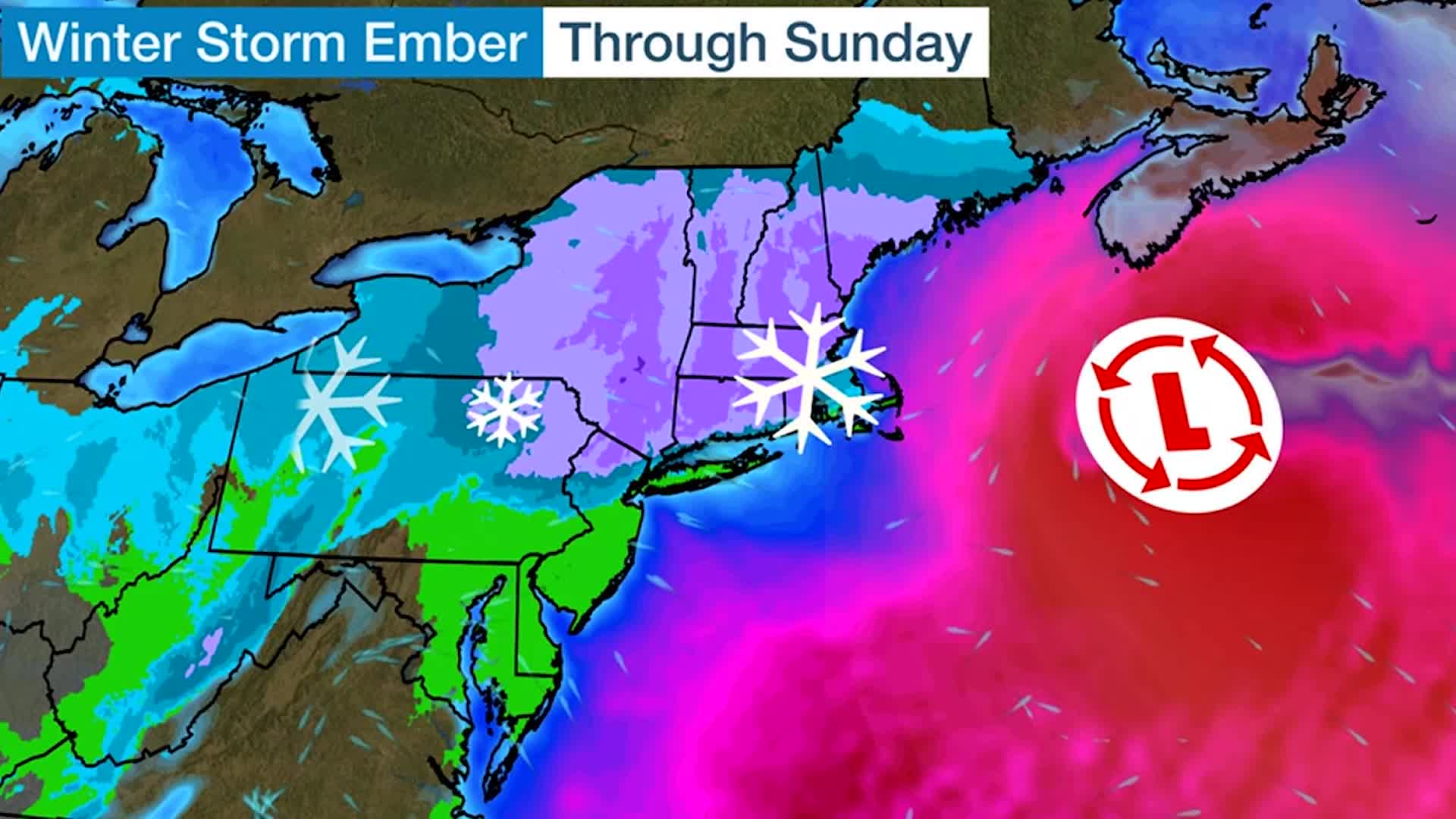 Winter Storm Ember Bringing Snow And Wind To New England