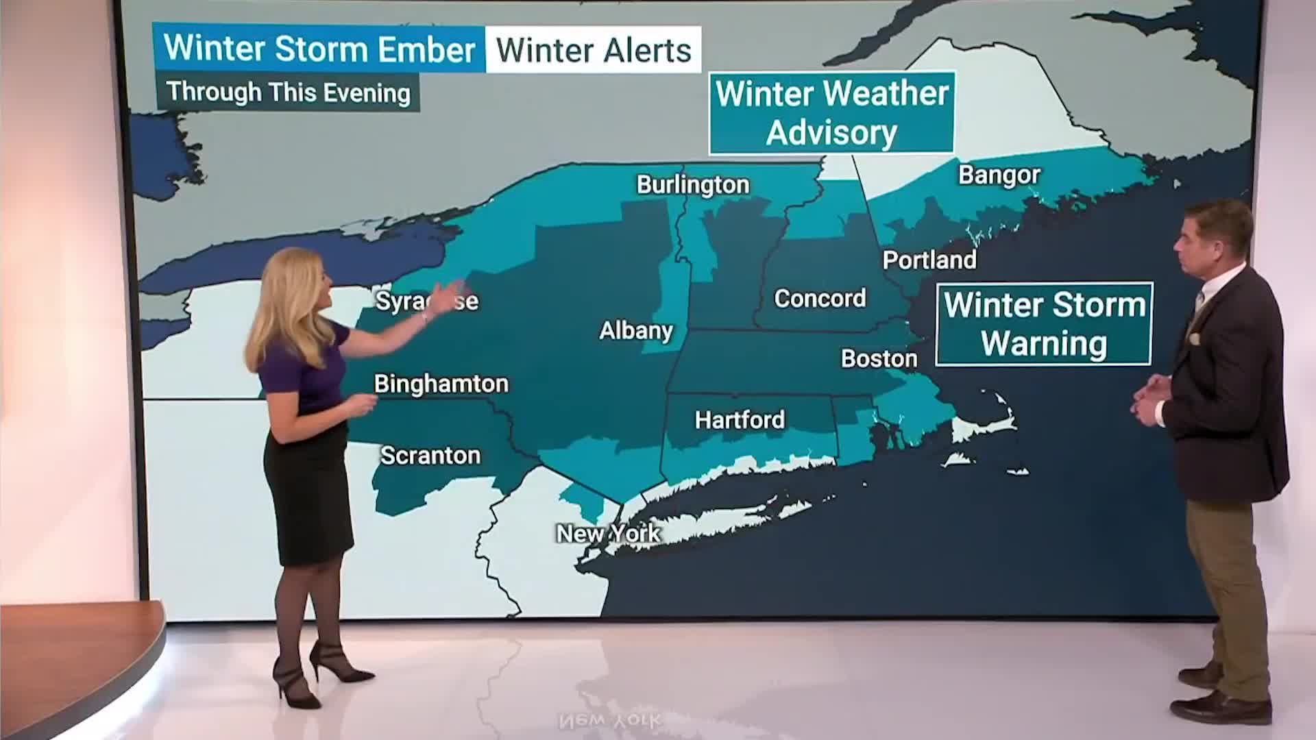 Winter Storm Ember Bringing Snow To New England