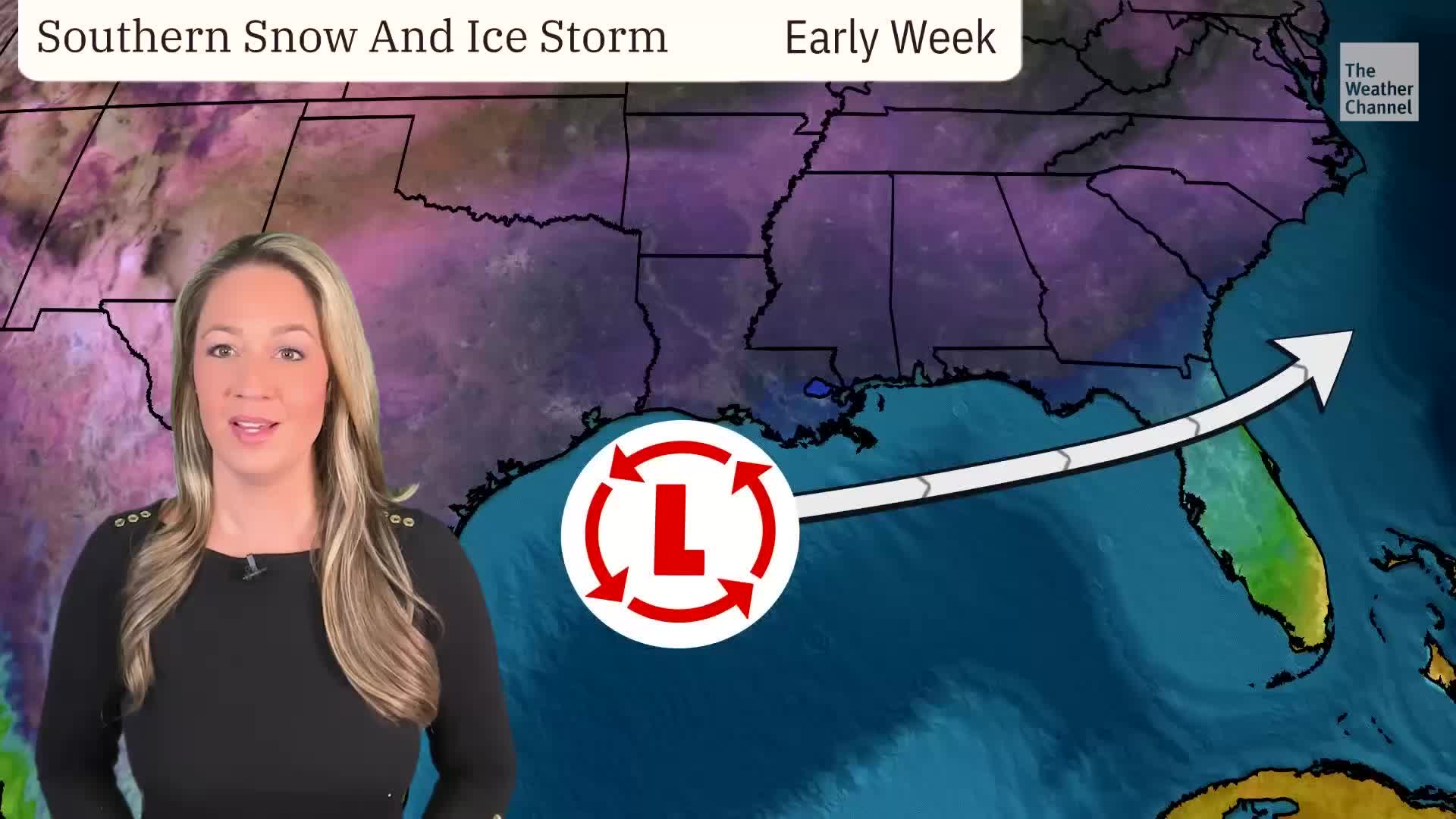 Winter Storm Enzo Carves Path Of Snow & Ice Across South