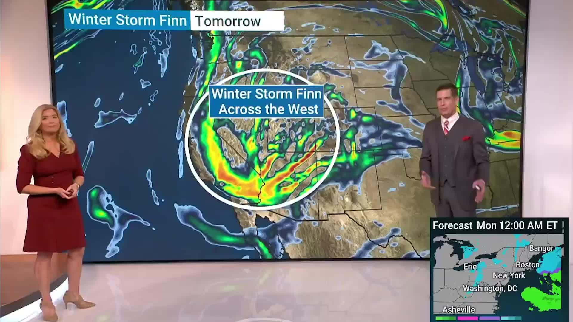 Winter Storm Finn Moving Cross-Country